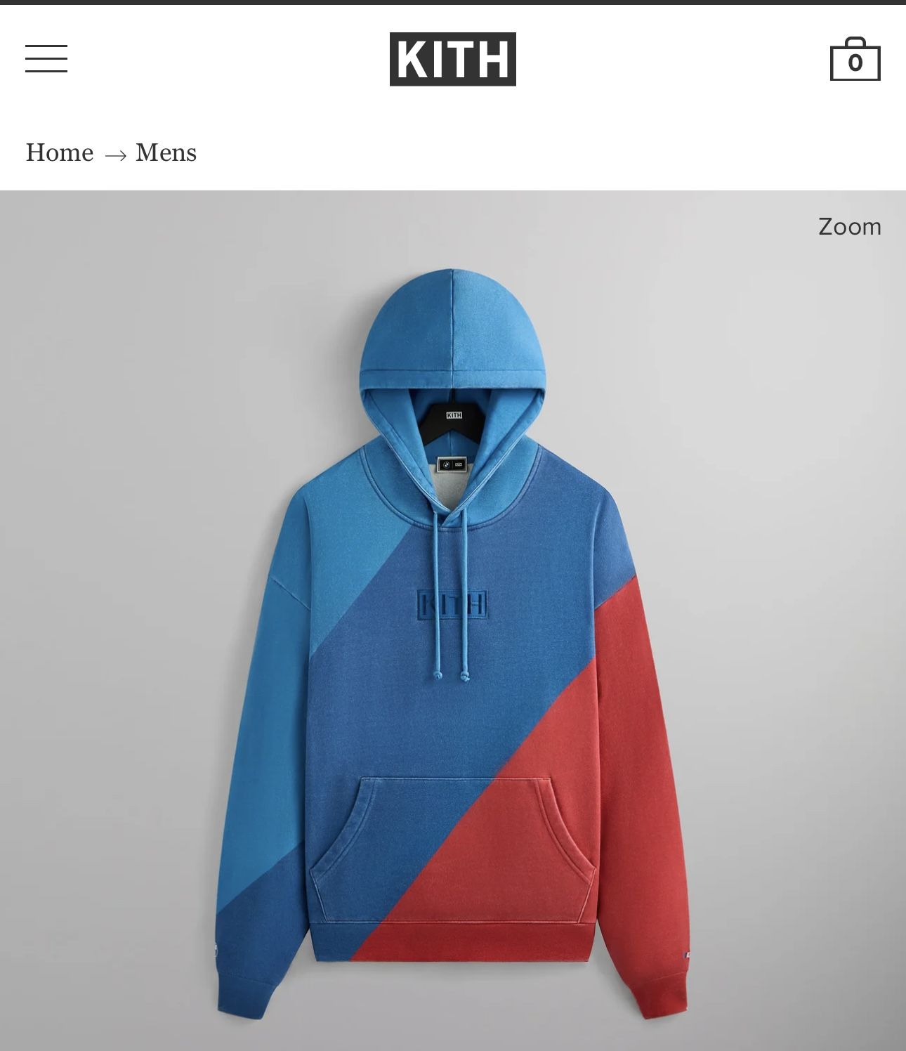Kith Monday Program X BMW M Hoodie Sz XL