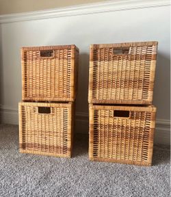 Wicker Storage Cubes