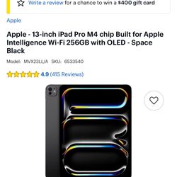 iPad Pro  M4 13 Inch 256gb