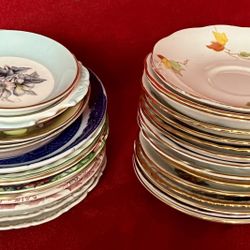 Lot 31 PORCELAIN CUP ** SAUCERS Only / Small Dish ~ MIXED Vintage ~ ENGLAND ~ ‼️ TONS Of VINTAGE Items From MOVING SALE ...