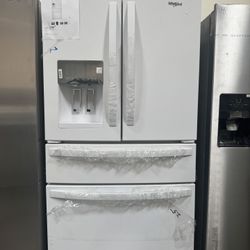 Whirlpool Energy Star Rated French Door Refrigerator In White 