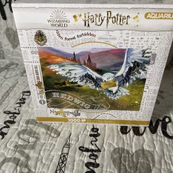#168 NEW AQUARIUS Harry Potter Puzzle Hedwig 1000 Piece Official Licensed Sealed Box