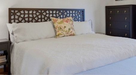 West Elm king size bed frame