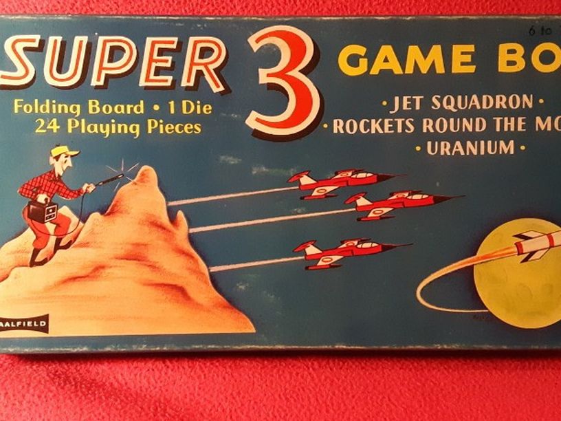 1959 "Super 3 Game" Space BoardGames 