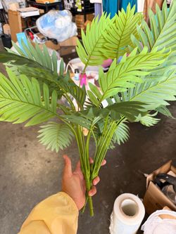 Artificial Palm Leaf Stems Bundle