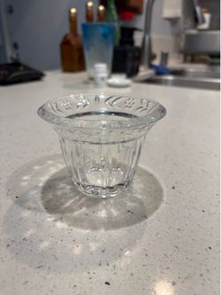 Vintage Mikasa Celebrations Clear Glass Votive Candle Holder