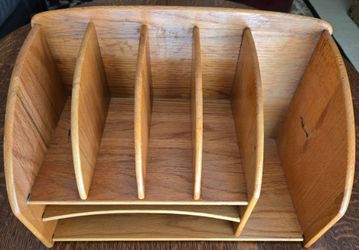 Wooden Desk Office Organizer