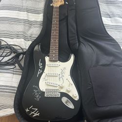Squier Strat By Fender Autographed By Zebrahead
