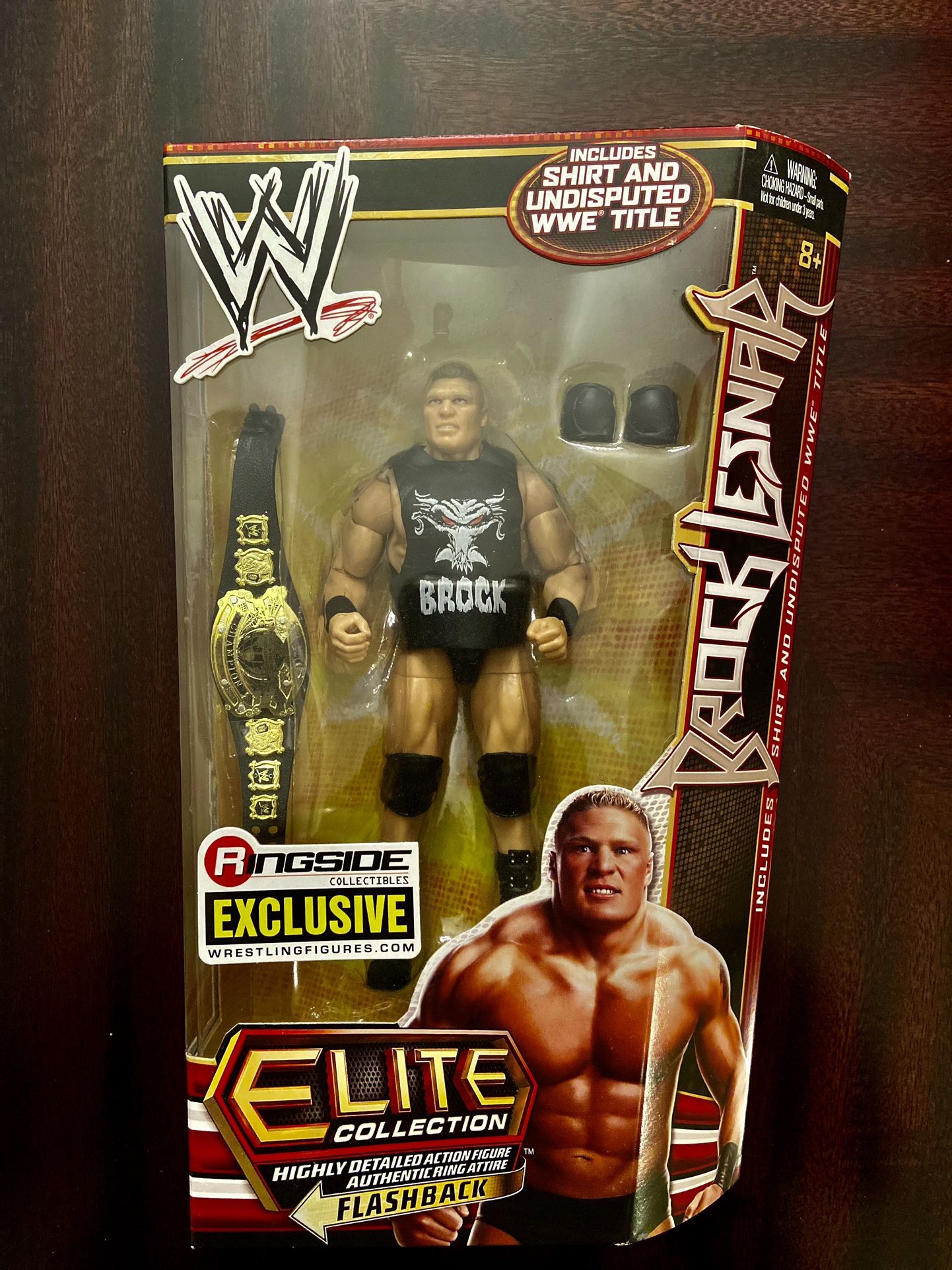 Brock Lesnar WWE Elite Collection Flashback Ringside Exclusive W/ Belt Figure