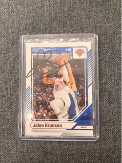 Jalen Brunson Autographed Card