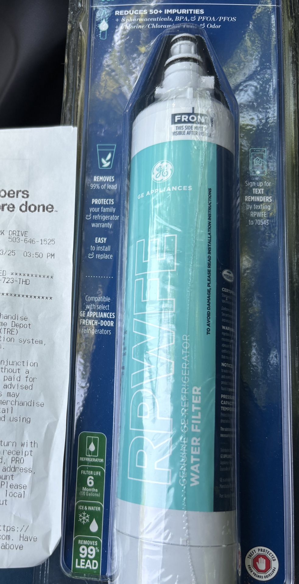 GE Water Filter RPWFE