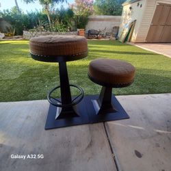 Heavy Duty Metal Stools With Cushion
