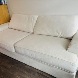 Fabric Sofa White Ivory