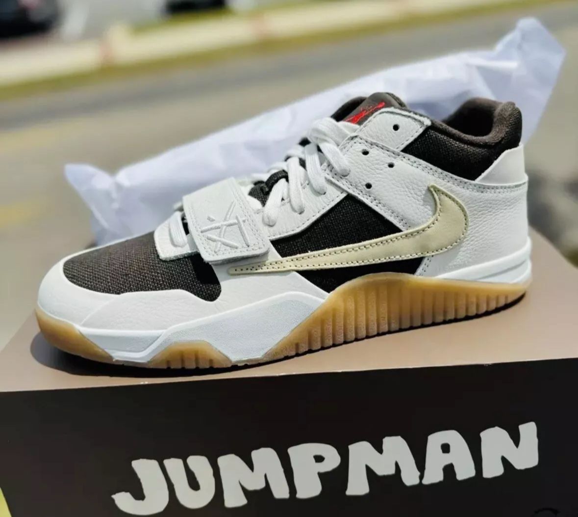 100% Authentic New Travis Scott x Jordan Jumpman Jack TR 'Sail’ Nike FZ8117-100 Sz 8.5 Jordan