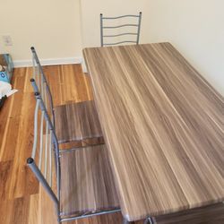 Table And 4 Chairs - $15
