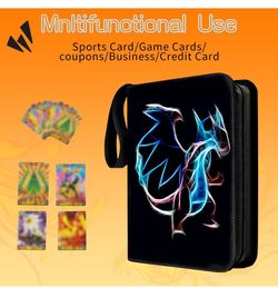 pokemon card binder for sale Amazon.com: Premium Trading Card Binder for PKM TCG MTG Cards,Holds 1000+  Cards,16 -Pocket Ringless Side Loading Binder with Zipper Trading Card  Album Folder for TCG
