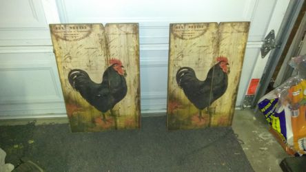 Rooster paintings