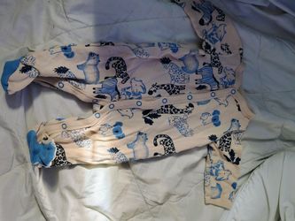 3 month footed onesie