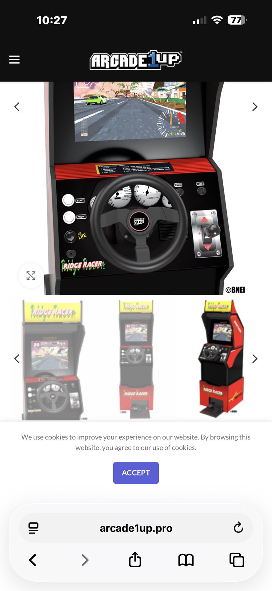 Control Panel Racer New In Box . Arcade 1up Ridge Racer Control Panel for Sale in San Diego ...
