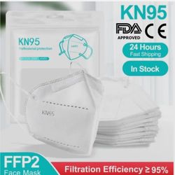 KN95 Protective 5 Layers Face Mask Disposable Respirator 300 Pcs