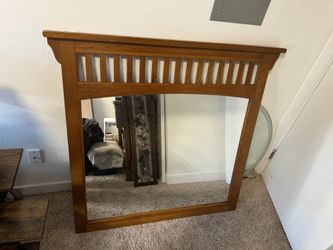 Oak Framed Mirror