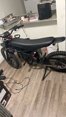 Electric Dirt Bike Matte Black