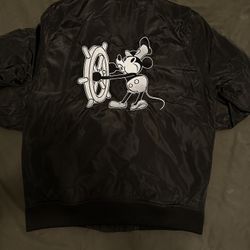 Disney Employee Center Bomber Jacket STEAMBOAT WILLY