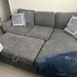 Grey Coddle Couch