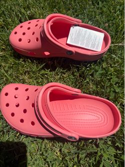 Brand New Coral Platform Crocs Women’s Size 7
