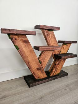 Handmade Wooden Plant Stand, Decorative Stand