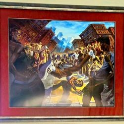 Framed Urban Hip-Hop artwork. 