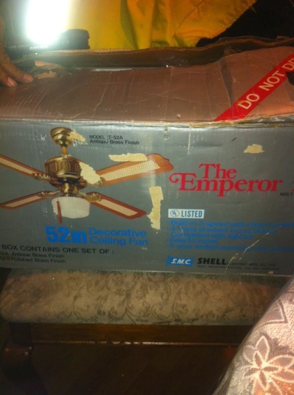 The Emperor 1 52" in decorative ceiling fan