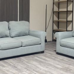 Living Spaces Sofa and Loveseat Set