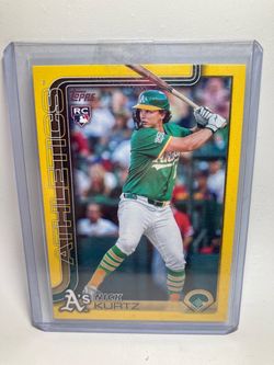 2025 topps Nick Kurtz ROOKIE card Yellow border Rare Walgreens exclusive card low print runs
