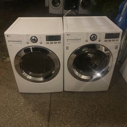 LG Washer and Electric Dryer With Steam Care
