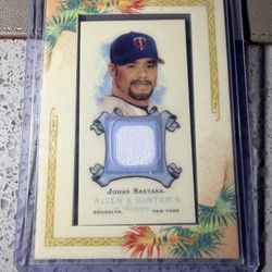 Johan Santana 2006 Topps Allen & Ginter Relics — Game-Used Jersey 