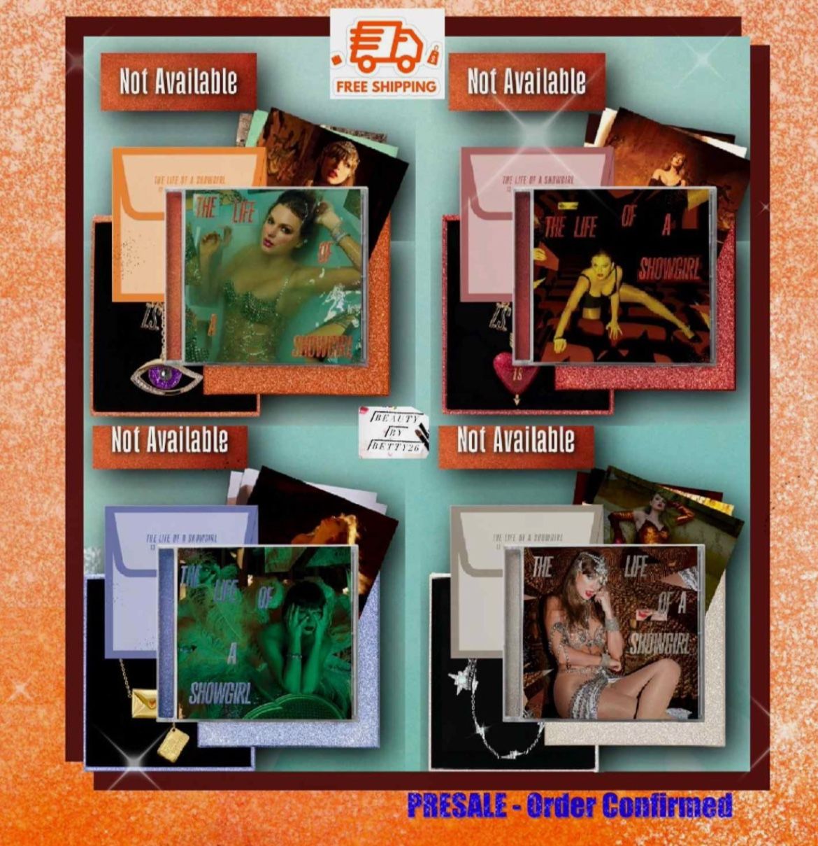 Taylor Swift: The Life of A Showgirl CD Deluxe Variants