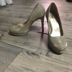 Gold Shimmer Heels