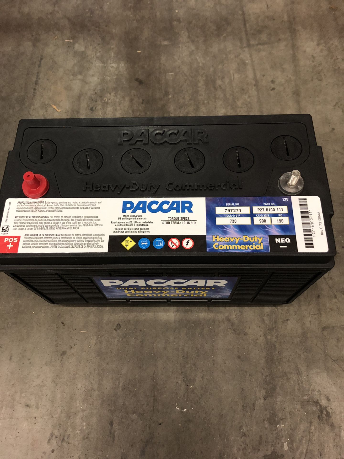 7T31 battery P27-6100-111