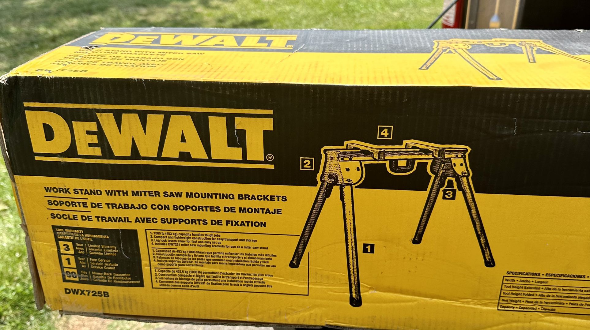 Dewalt Aluminum Miter saw stand-New In box for Sale in Nottingham, MD  OfferUp