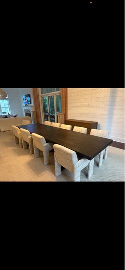 Table and 12 chairs