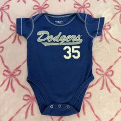 baby dodgers onesie