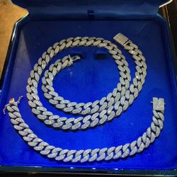 Diamond Necklace And Bracelet 