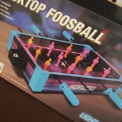 Tabletop LED foosball table