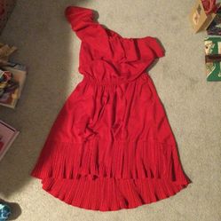 Gorgeous Red One Shoulder Dress