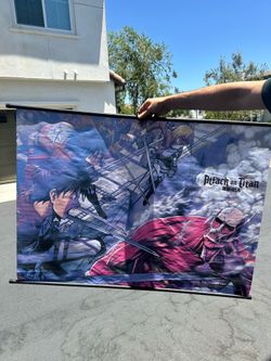 Attack on Titan and Castlevania Wall Scrolls