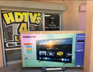 85 Samsung smart 4K HDTV 120 Hz $55 down on financing for delivery six month warranty