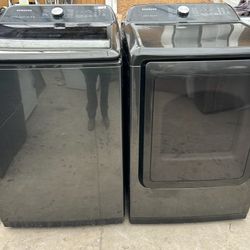 SAMSUNG. WASHER AND GAS DRYER 