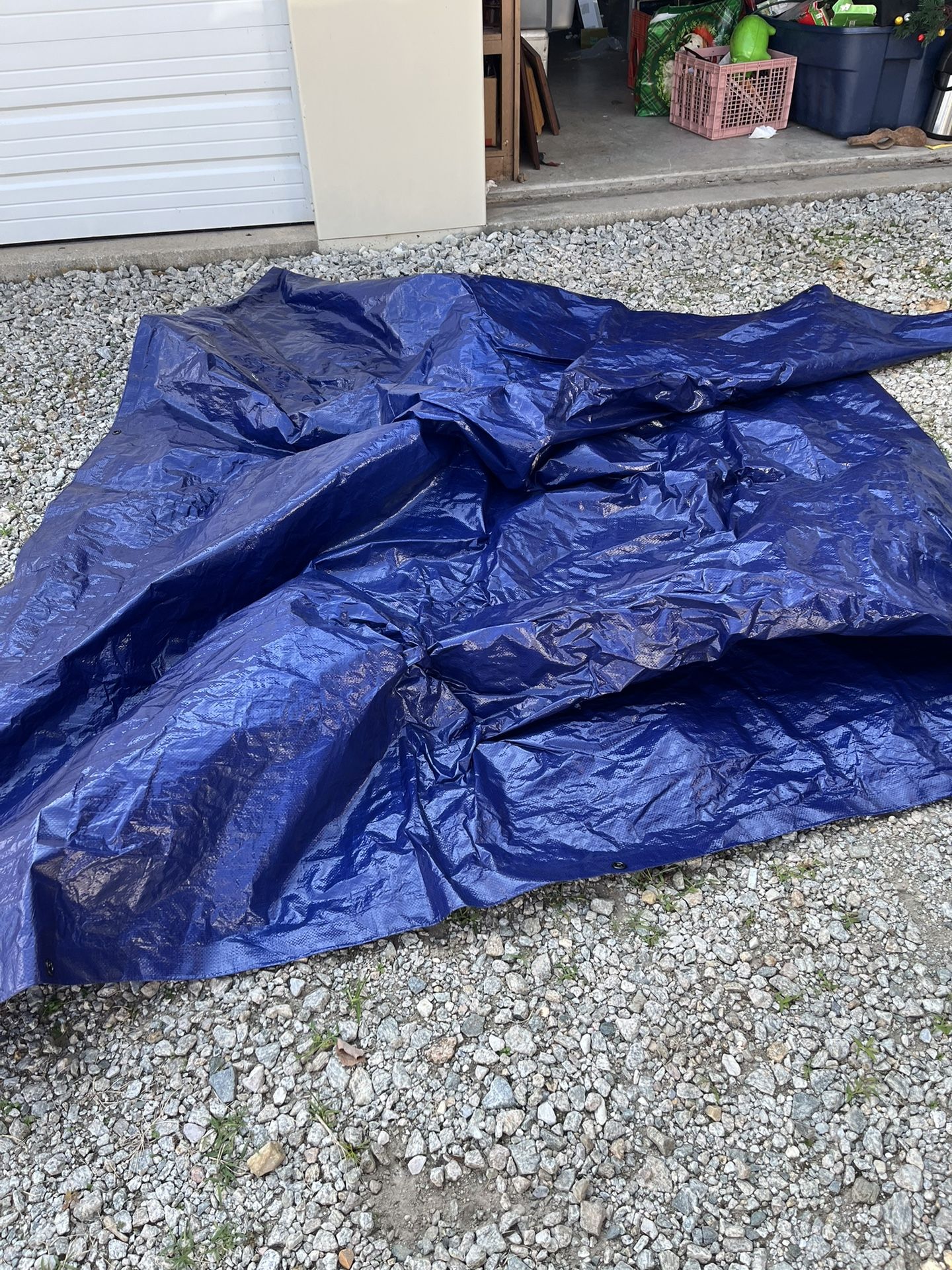 Blue/gray Tarp 96"x110"