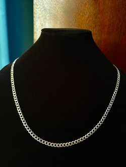 Men’s .925 Sterling Silver Curb Chain – 25.75” 5mm